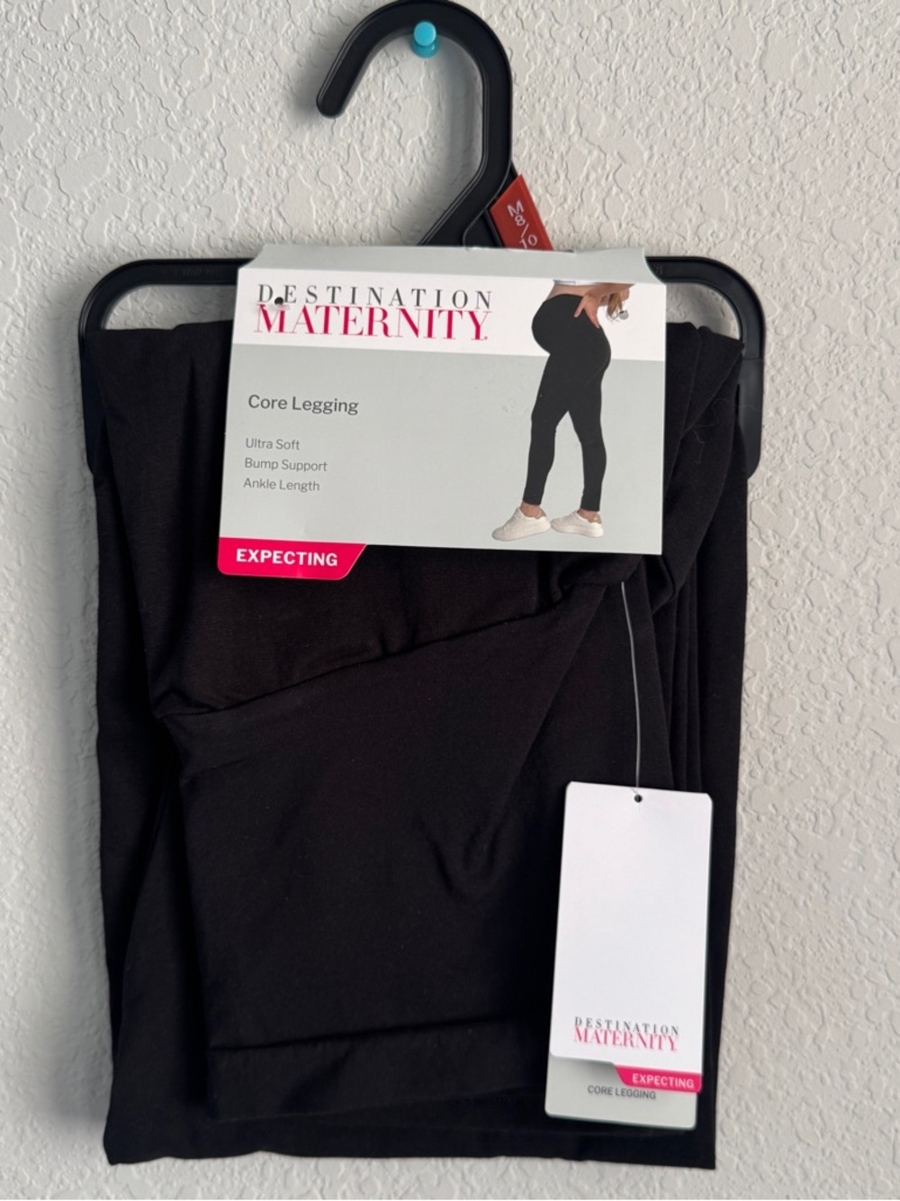 Destination Maternity Black Maternity Leggings. Size M. NWT